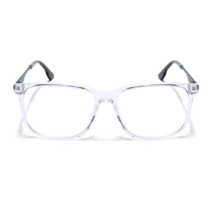 Voyage Transparent Square Eyeglasses for Men & Women (116005FMG6996-C10)