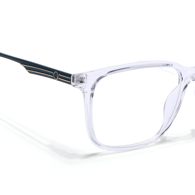 Voyage Transparent Square Eyeglasses for Men & Women (116005FMG6996-C10)