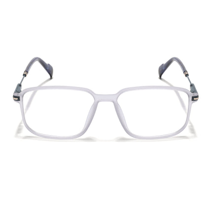 Voyage Matt Grey Square Eyeglasses for Men & Women (116006FMG7023-C2)