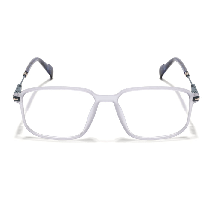 Voyage Matt Grey Square Eyeglasses for Men & Women (116006FMG7023-C2)