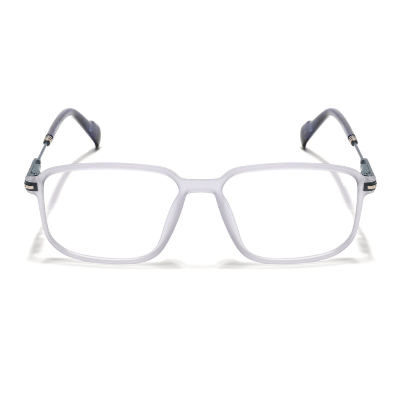 Voyage Matt Grey Square Eyeglasses for Men & Women (116006FMG7023-C2)