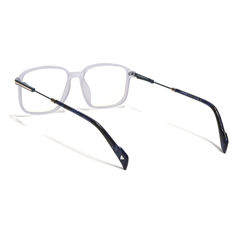 Voyage Matt Grey Square Eyeglasses for Men & Women (116006FMG7023-C2)