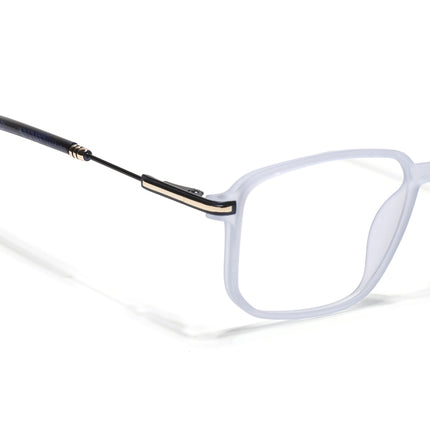 Voyage Light Matt Blue Square Eyeglasses for Men & Women (116006FMG7025-C4)