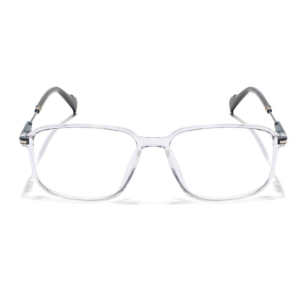 Voyage Transparent Square Eyeglasses for Men & Women (116006FMG7026-C5)