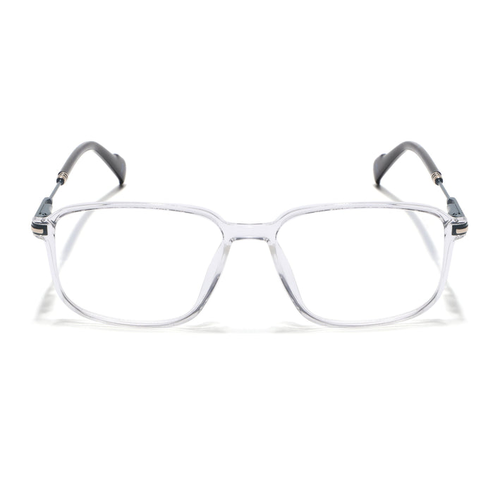 Voyage Transparent Square Eyeglasses for Men & Women (116006FMG7026-C5)