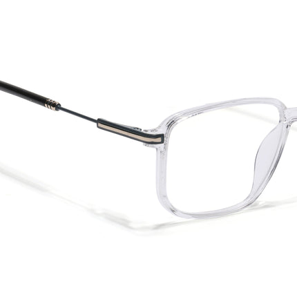 Voyage Transparent Square Eyeglasses for Men & Women (116006FMG7026-C5)