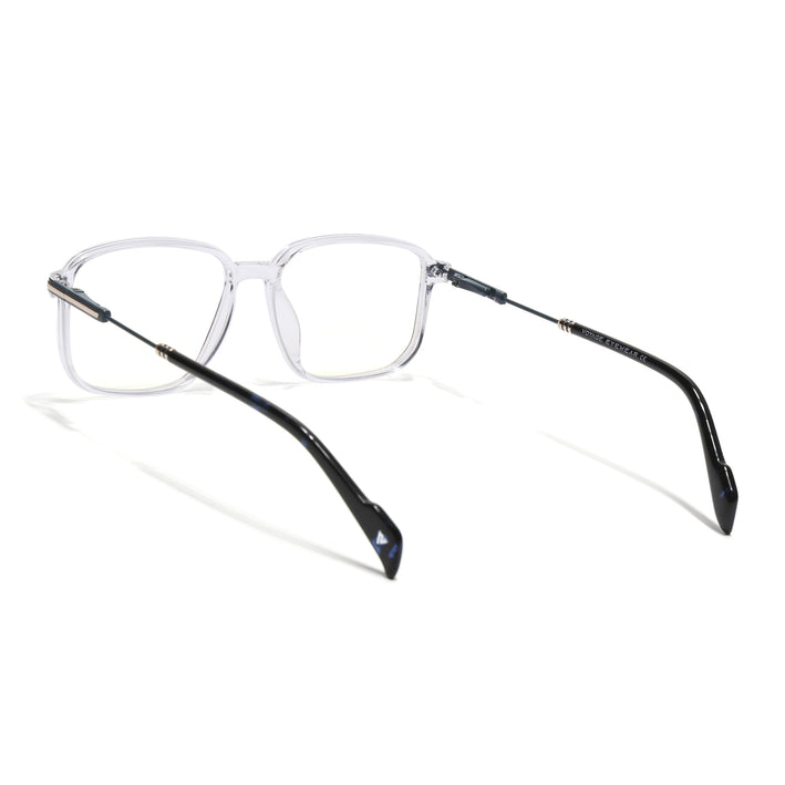 Voyage Transparent Square Eyeglasses for Men & Women (116006FMG7026-C5)