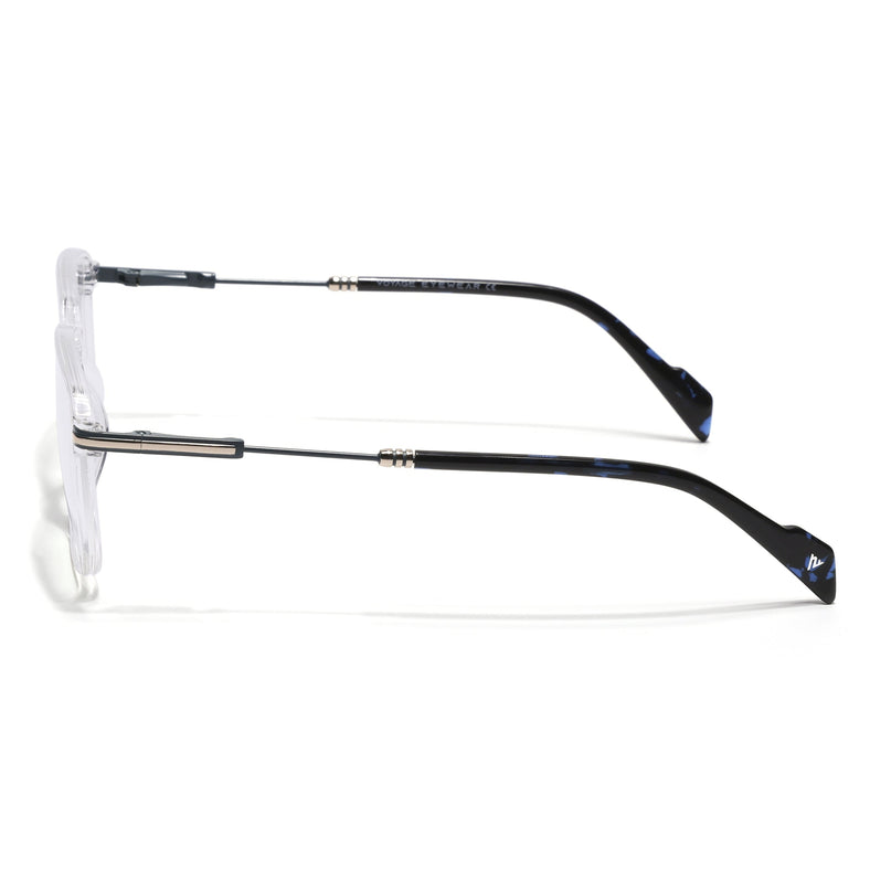 Voyage Transparent Square Eyeglasses for Men & Women (116006FMG7026-C5)