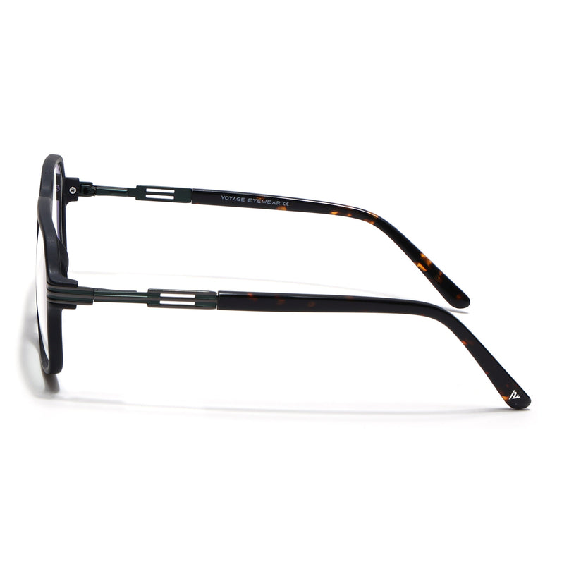 Voyage Matt Black Square Eyeglasses for Men & Women (116007FMG6998-C2)