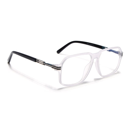 Voyage Matt Grey Square Eyeglasses for Men & Women (116007FMG7000-C4)