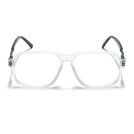 Voyage Matt Grey Square Eyeglasses for Men & Women (116007FMG7000-C4)