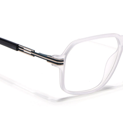Voyage Matt Grey Square Eyeglasses for Men & Women (116007FMG7000-C4)