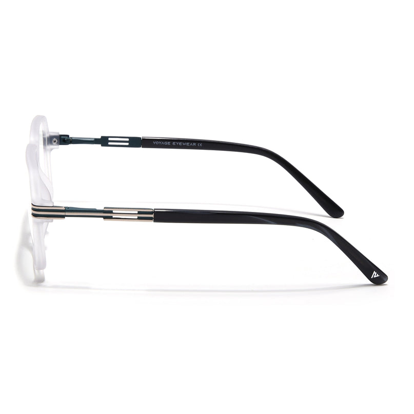 Voyage Matt Grey Square Eyeglasses for Men & Women (116007FMG7000-C4)
