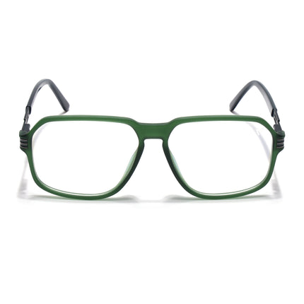 Voyage Green Square Eyeglasses for Men & Women (116007FMG7001-C5)