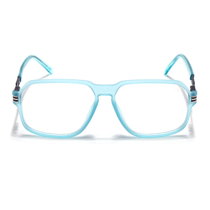 Voyage Sea Blue Square Eyeglasses for Men & Women (116007FMG7004-C8)