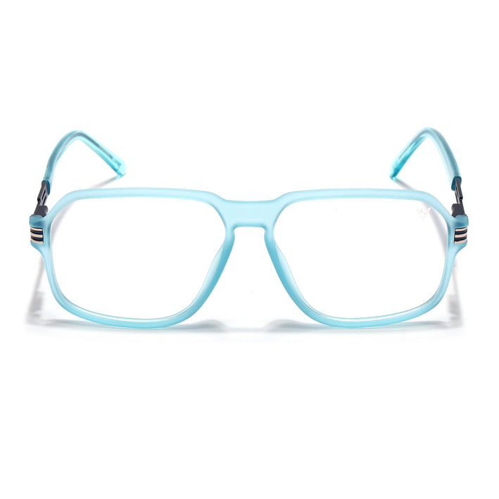 Voyage Sea Blue Square Eyeglasses for Men & Women (116007FMG7004-C8)