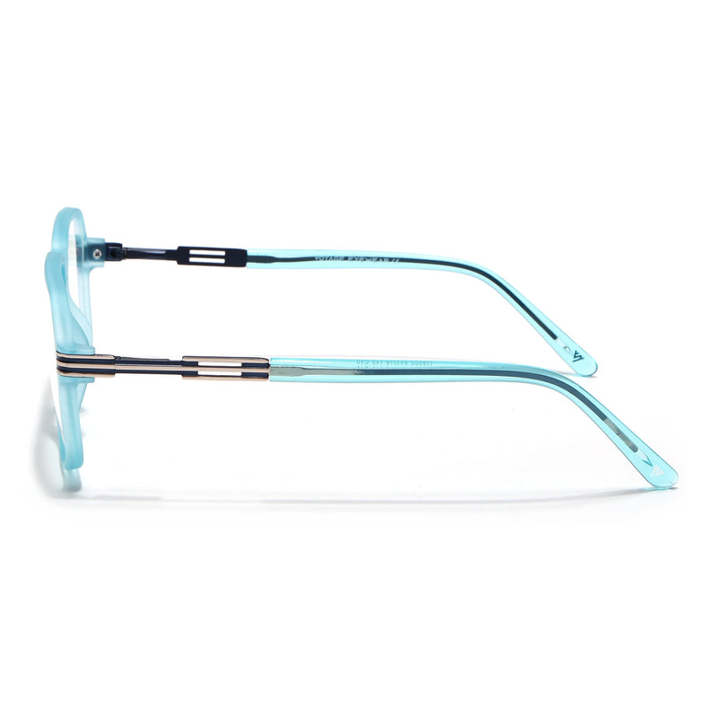 Voyage Sea Blue Square Eyeglasses for Men & Women (116007FMG7004-C8)