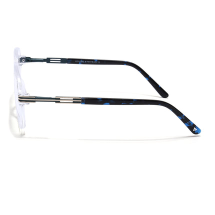 Voyage Transparent Square Eyeglasses for Men & Women (116007FMG7006-C10)