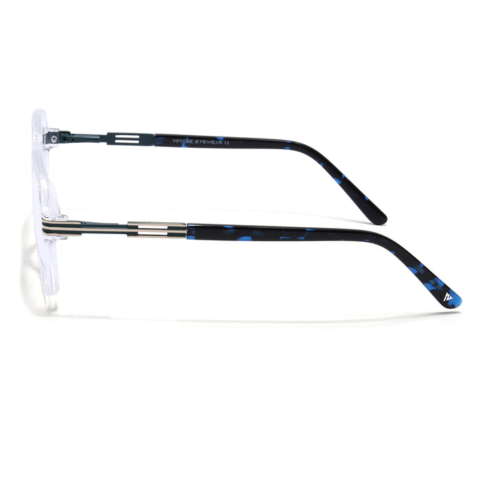 Voyage Transparent Square Eyeglasses for Men & Women (116007FMG7006-C10)