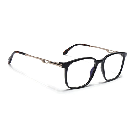Voyage Shine Black Square Eyeglasses for Men & Women (116008FMG7007-C1)