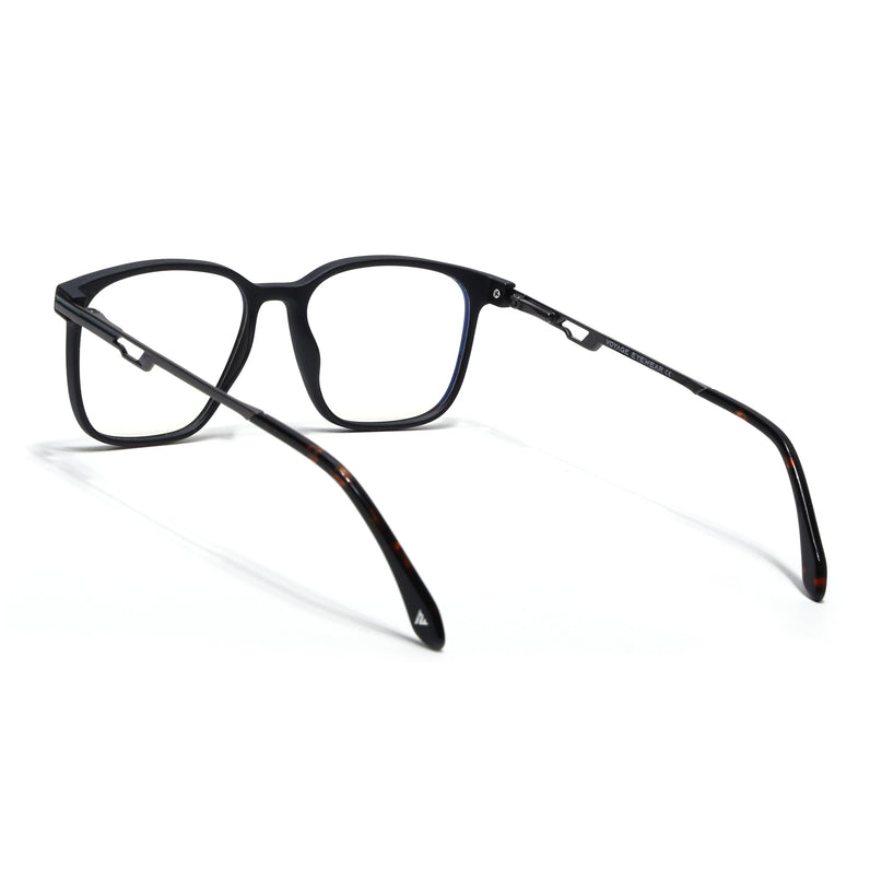 Voyage Matt Black Square Eyeglasses for Men & Women (116008FMG7008-C2)