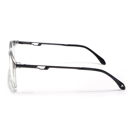 Voyage Grey & Clear Square Eyeglasses for Men & Women (116008FMG7009-C3)
