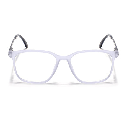 Voyage Matt Grey Square Eyeglasses for Men & Women (116008FMG7010-C4)