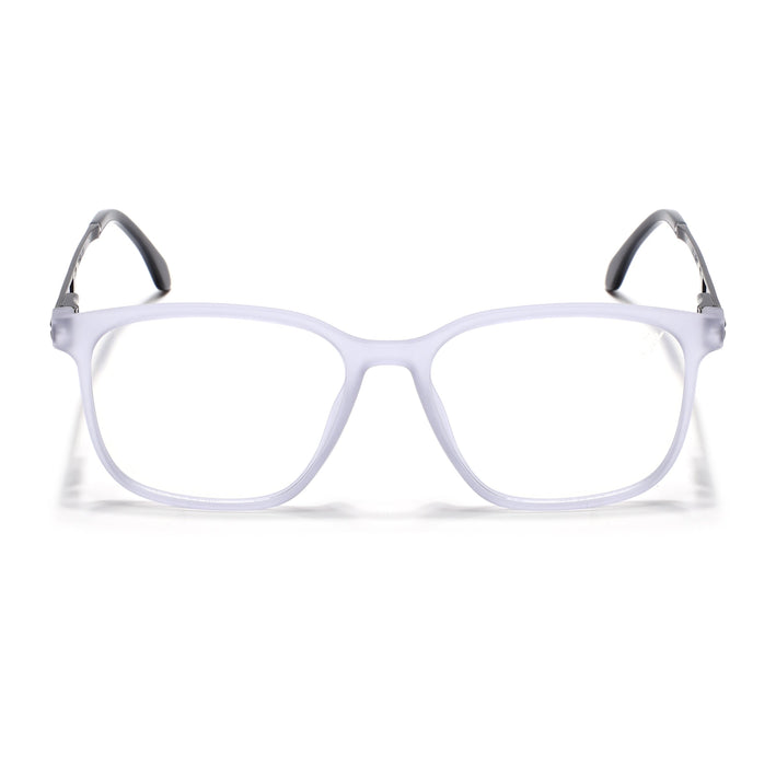 Voyage Matt Grey Square Eyeglasses for Men & Women (116008FMG7010-C4)