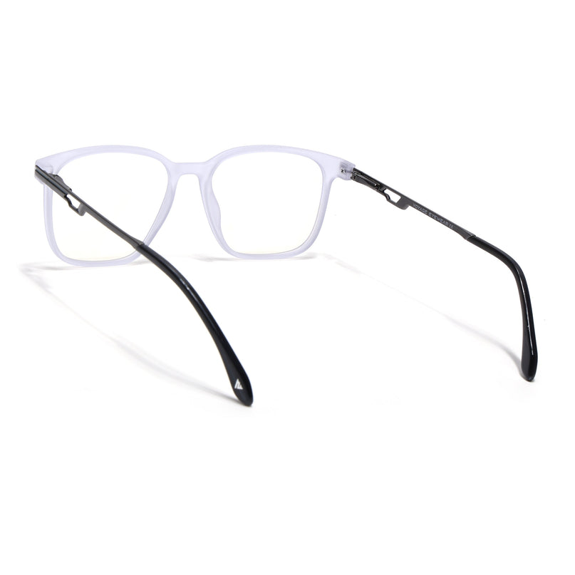Voyage Matt Grey Square Eyeglasses for Men & Women (116008FMG7010-C4)