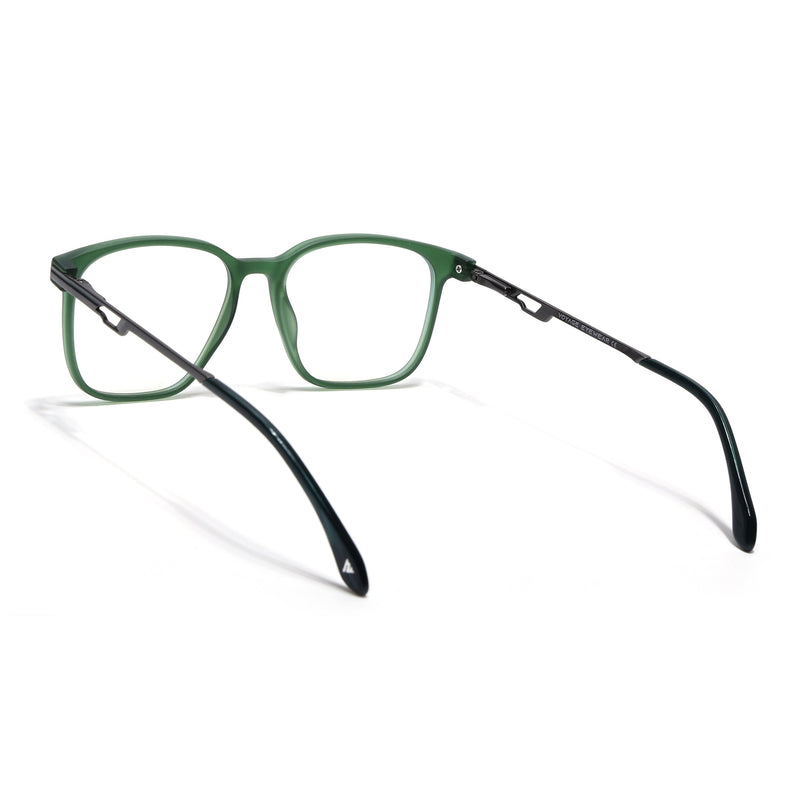 Voyage Green Square Eyeglasses for Men & Women (116008FMG7011-C5)