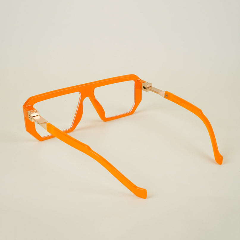 Voyage Goat Orange Wayfarer Eyeglasses for Men & Women - MG4645-C2