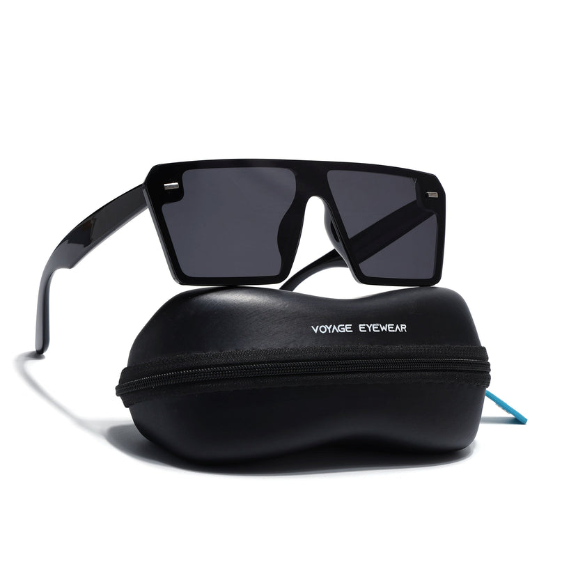 illume | Shine Black Wayfarer Polarized Sunglasses - PMG3970