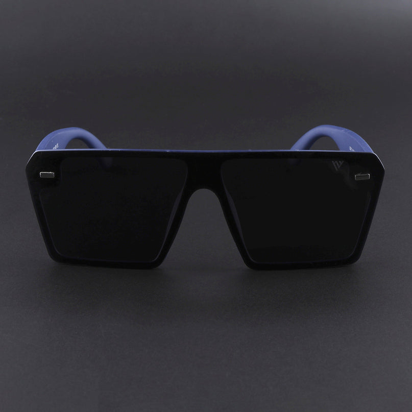 illume | Blue And Black Wayfarer Polarized Sunglasses - PMG3971