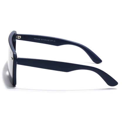 illume | Blue And Black Wayfarer Polarized Sunglasses - PMG3971