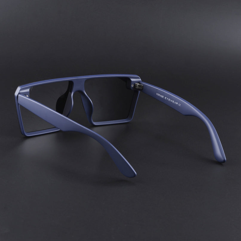 illume | Blue And Black Wayfarer Polarized Sunglasses - PMG3971