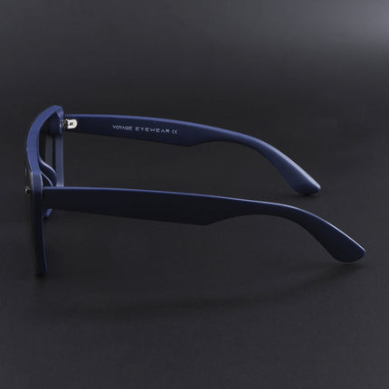 illume | Blue And Black Wayfarer Polarized Sunglasses - PMG3971