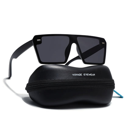 illume | Matte Black Wayfarer Polarized Sunglasses - PMG3972