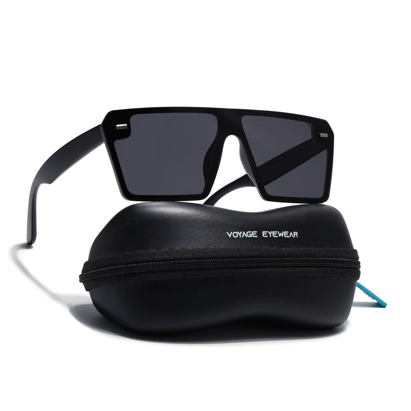 illume | Matte Black Wayfarer Polarized Sunglasses - PMG3972