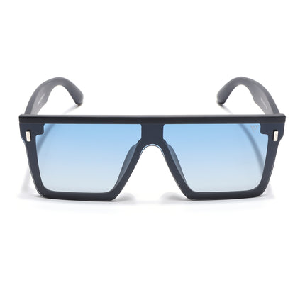 Rover | Blue & Clear Wayfarer Polarized Sunglasses - PMG4572