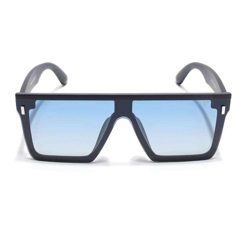 Rover | Blue & Clear Wayfarer Polarized Sunglasses - PMG4572