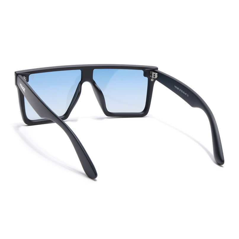 Rover | Blue & Clear Wayfarer Polarized Sunglasses - PMG4572