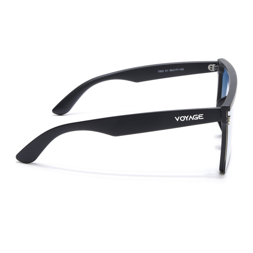 Rover | Blue & Clear Wayfarer Polarized Sunglasses - PMG4572