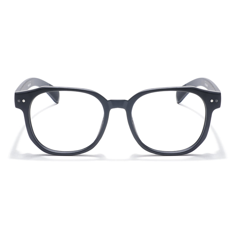 Eyejack Thunder Black Round Eyeglasses for Men & Women (1387CL559-C1)