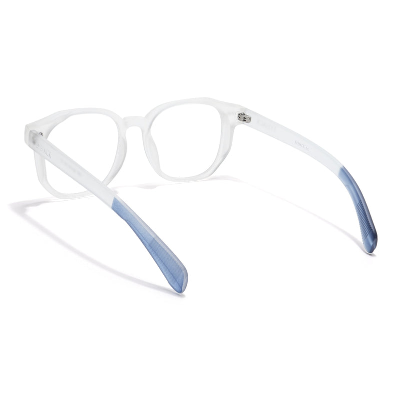 Eyejack Thunder Matt Transparent Round Eyeglasses for Men & Women (1387CL560-C2)