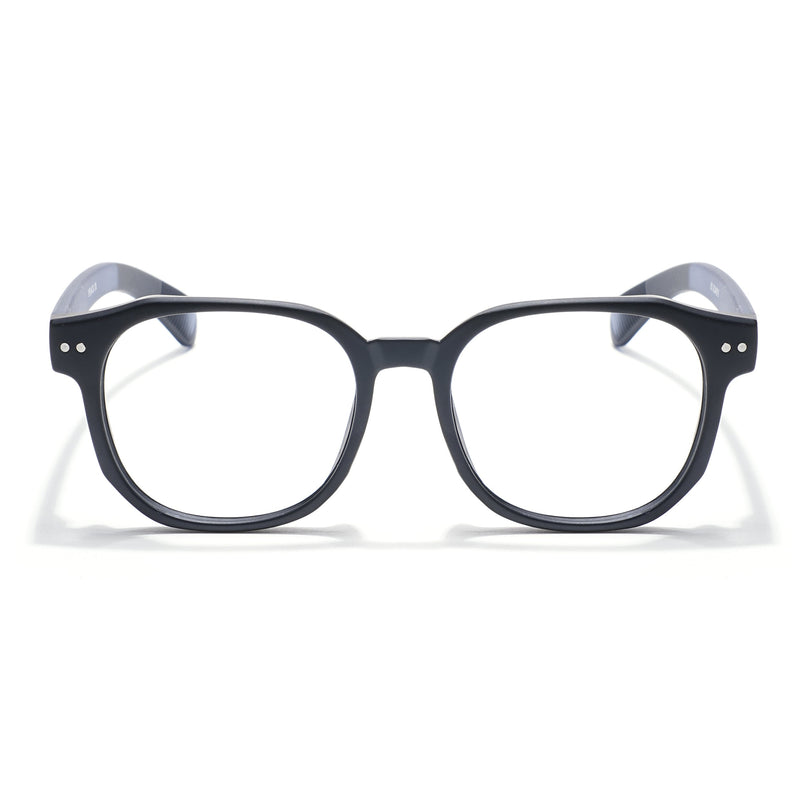 Eyejack Thunder Black Round Eyeglasses for Men & Women (1387CL561-C3)
