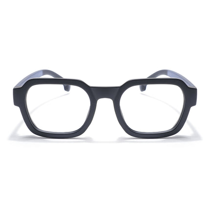 Eyejack Thunder Black Square Eyeglasses for Men & Women (1388CL566-C3)
