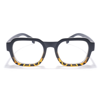 Eyejack Thunder Black & Demi Brown Square Eyeglasses for Men & Women (1388CL568-C5)