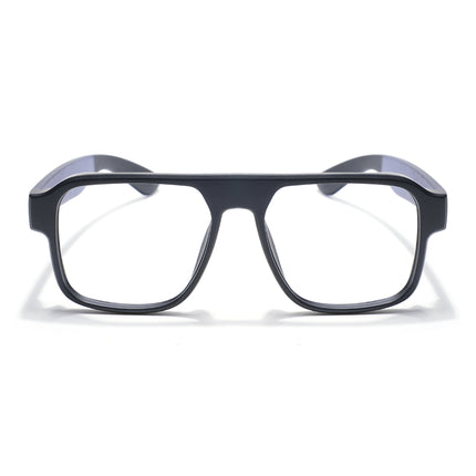 Eyejack Thunder Black Square Eyeglasses for Men & Women (1389CL571-C3)