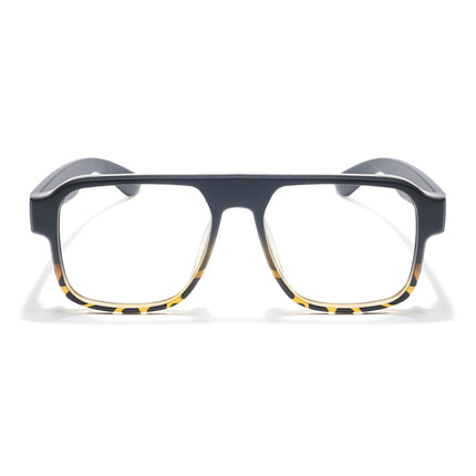 Eyejack Thunder Black & Demi Brown Square Eyeglasses for Men & Women (1389CL573-C5)