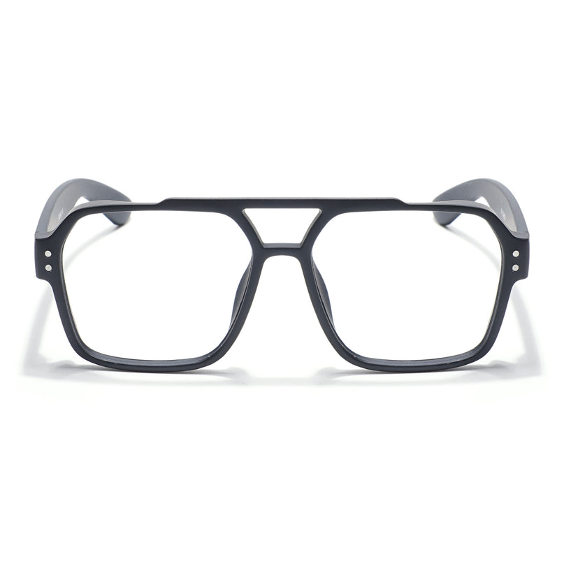 Eyejack Thunder Black Wayfarer Eyeglasses for Men & Women (1390CL574-C1)